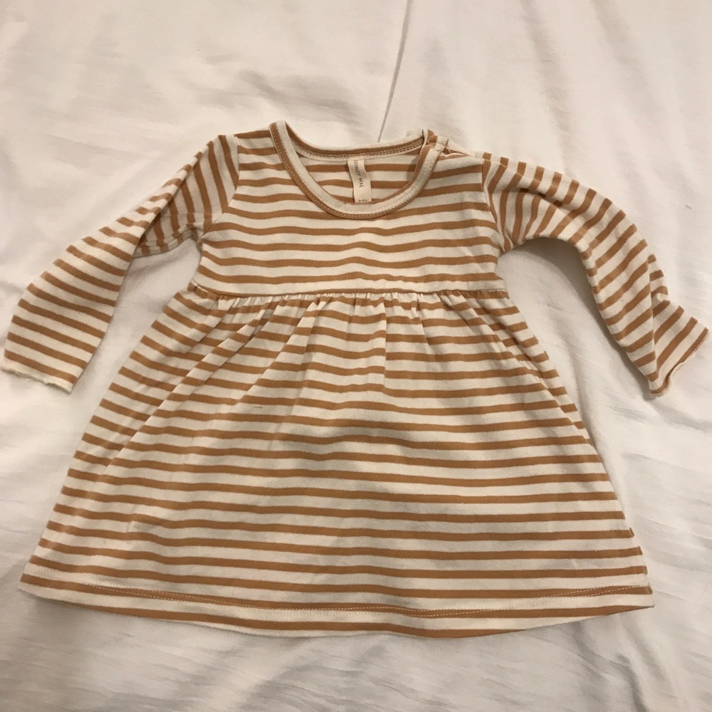 Quincy Mae honey stripe dress